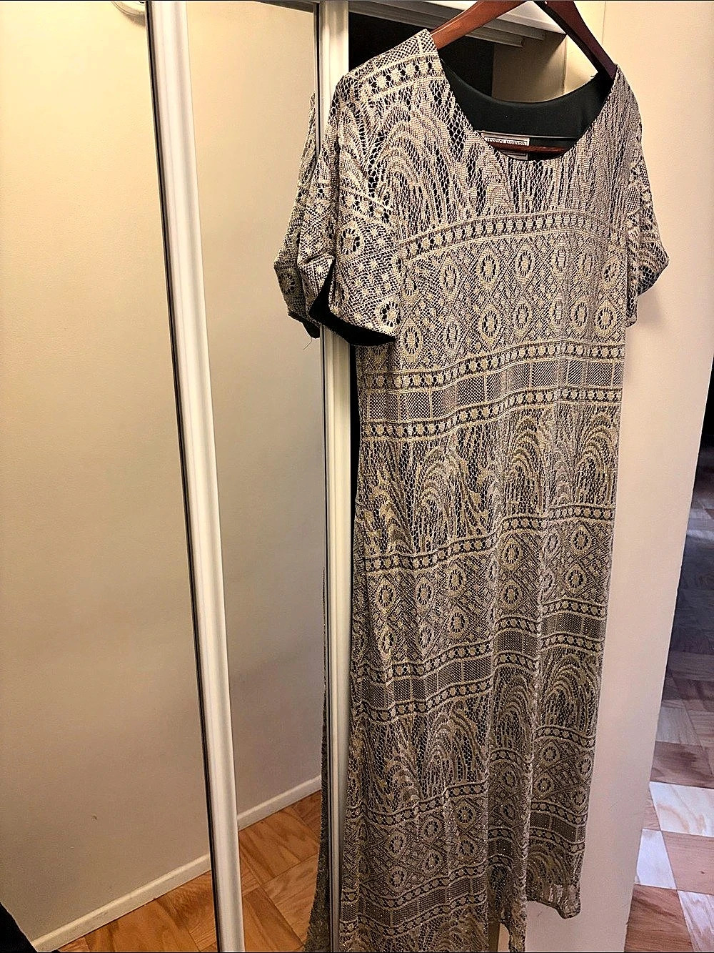 Jessica Howard Women's Maxi Dress in Black & White